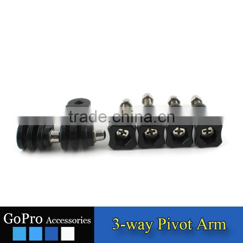 2016 New Wholesale 3-way pivot arm for sports camera accessory action camera accessory
