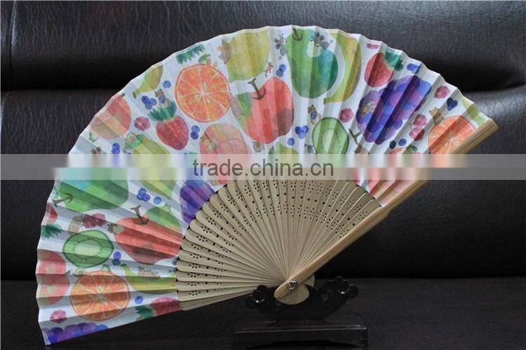 21cm Custom Printing Promotional Bamboo Hand Fan