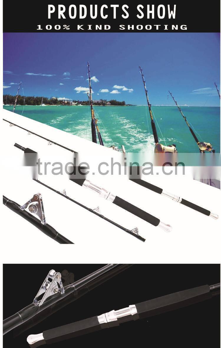 551 Black Trolling Rod Fiberglass Fishing Rod