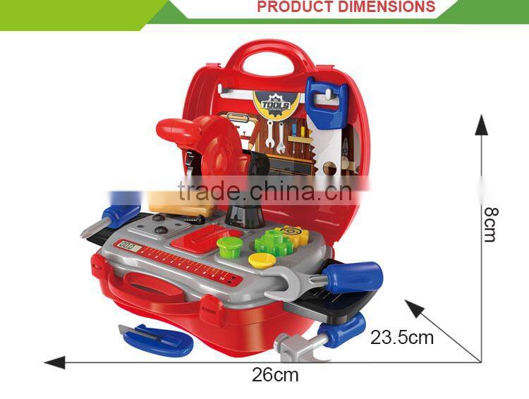 Wholesale pretend play toy plastic hard plastic tool case
