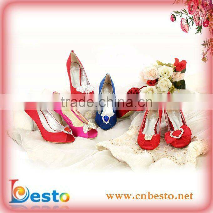 2013 Wholesale popular baby purple shabby hair flower with crystal center