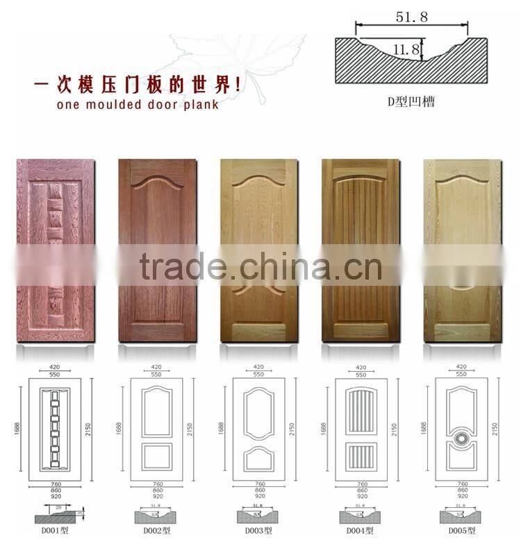 Plywood Molded Zabra Wood Door Skin
