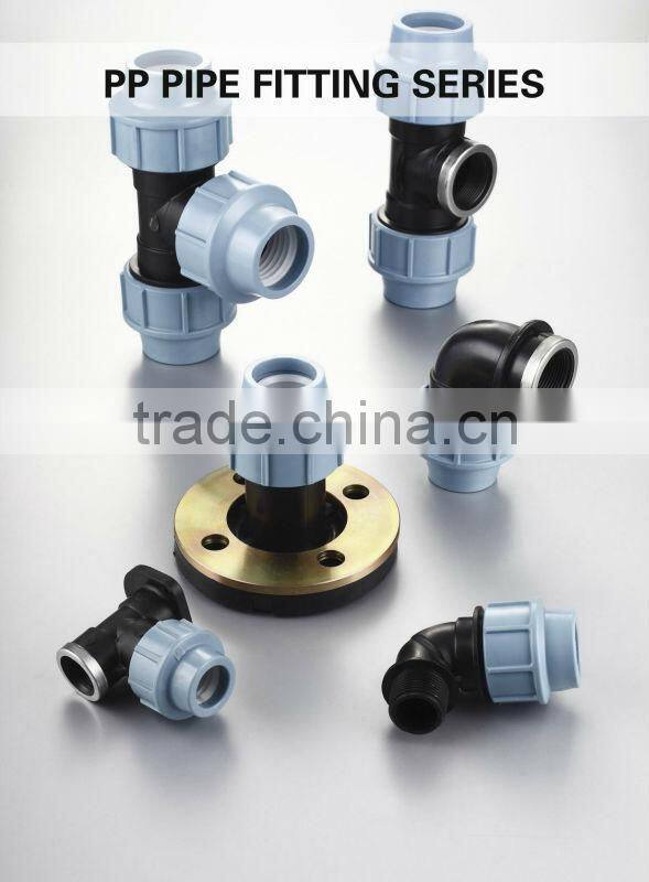 PP COMPRESSION FITTING FEMALE COUPLING