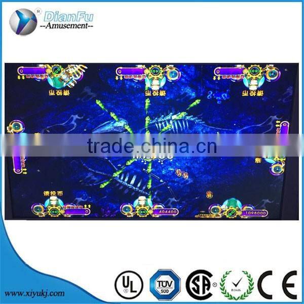 arcade coin operated jellyfish fish hunter fishing fire kirin fishing game machine tickets printer fishing game machine