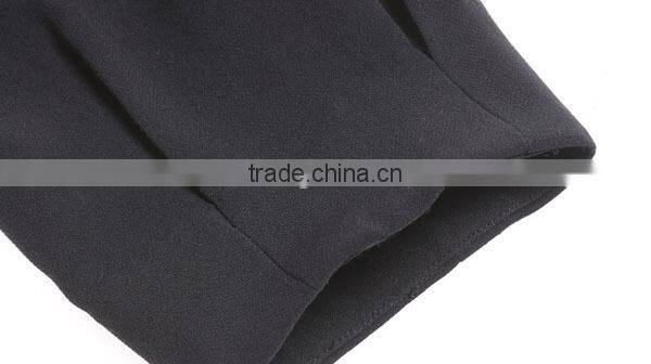 OEM hot sell high quality latest fashion ladies' short front long back white and black colored branded ladies' clothing