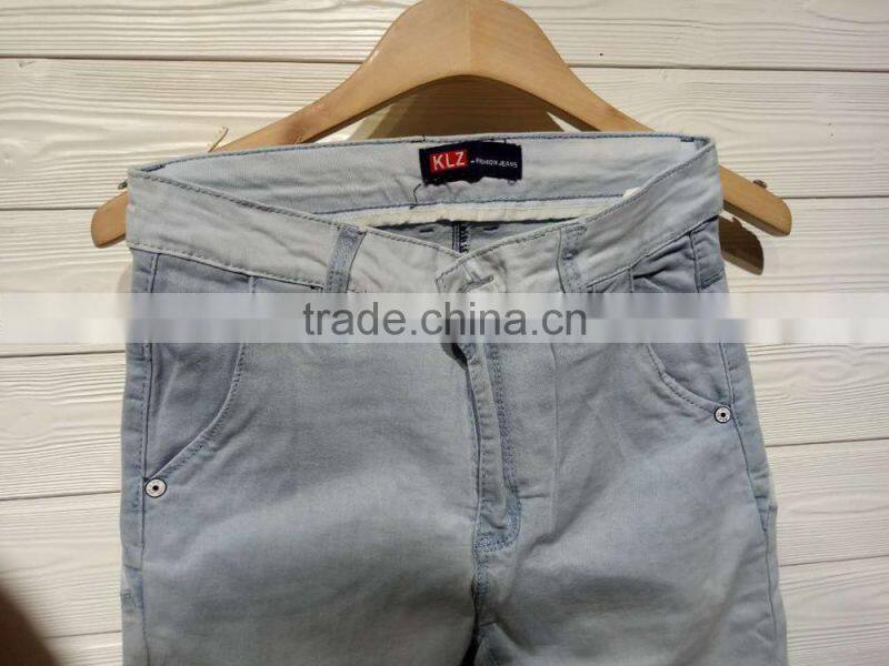GZY latest new style fashion price of denim jeans men pants