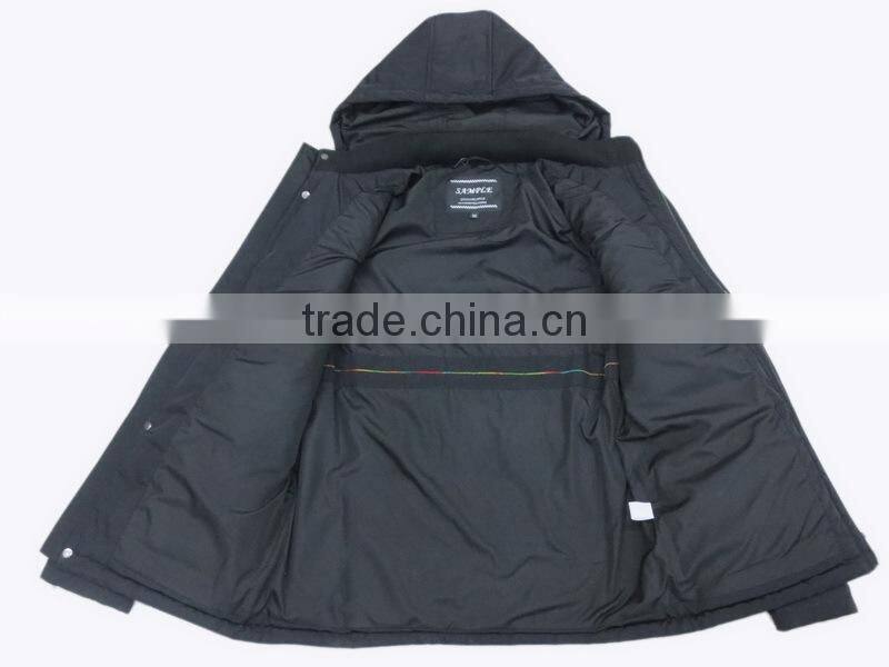 European fashion winter fake down coats for man with hood