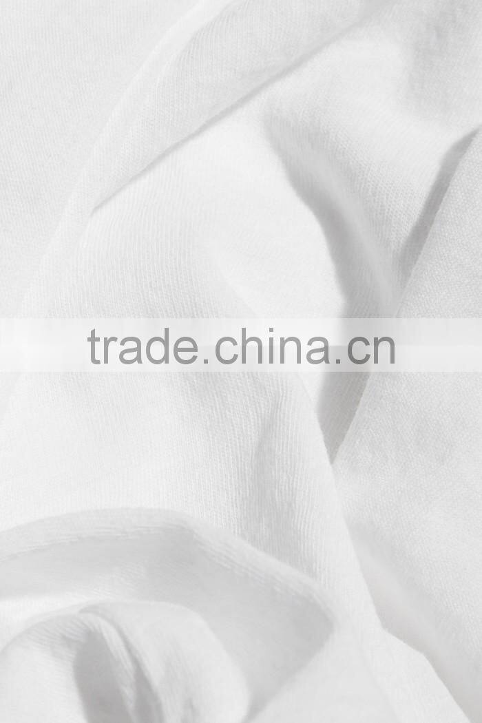 V neck high quality plain t-shirt for sale