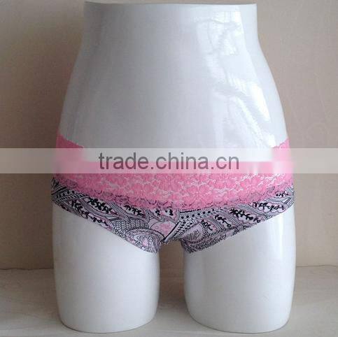 Casual Lady Women Multicolored Cotton Pleated Hem Panties Underwear Knickers