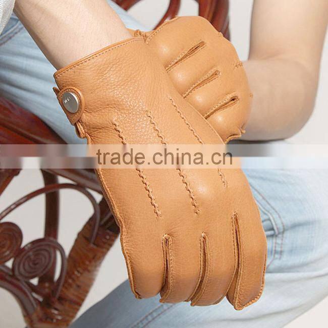 cent stripe men leather gloves