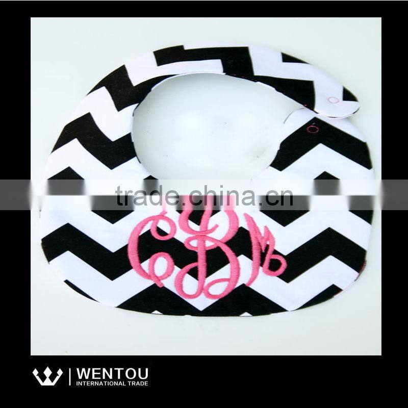 Alibaba China Seersucker Chevron Monogram Baby Bib