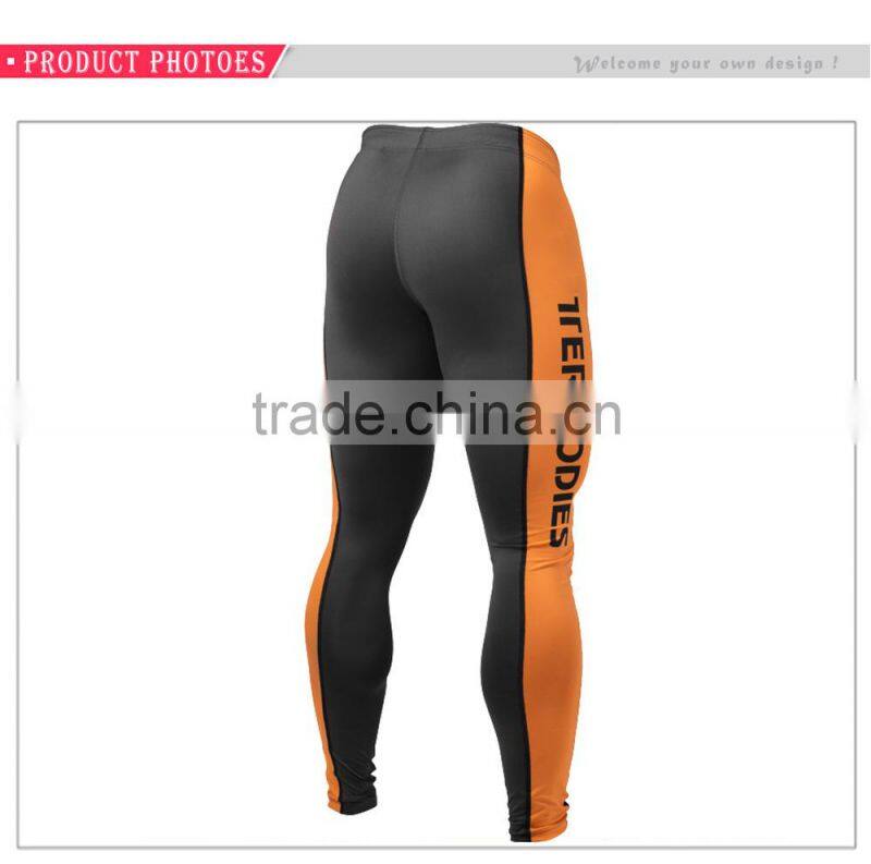 with contrast side panels mens compression wear functional tights