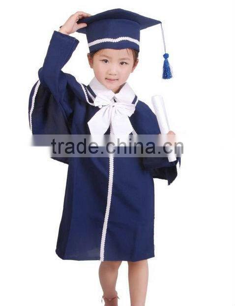 High quality and best workmanship customized graduation gown for children/adult