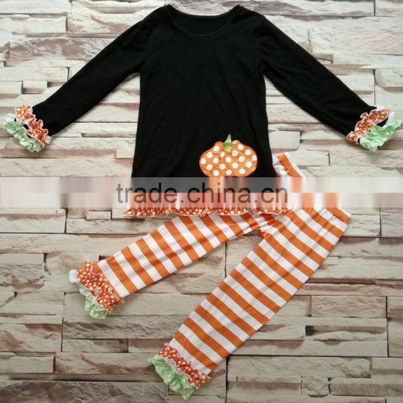 New Arrival fall Clothes halloween American Girls 2 Pcs Outfits Wholesale baby Boutique Clothing