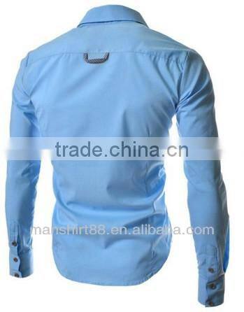 mens slim fit button down collar man dress shirt or camisas