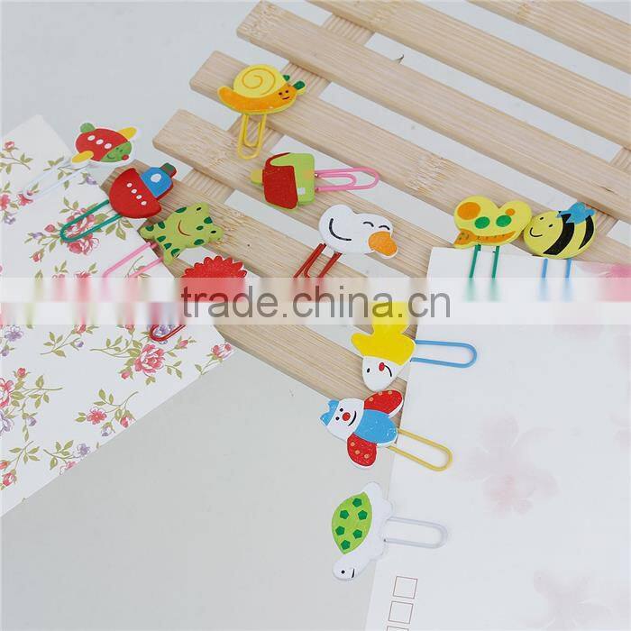 Cheap Wholesale Cute At Random Decorative House Wood Paper Clip