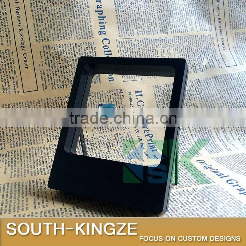 11x9cm Black Square ABS Plastic Display Stand for Earring, Necklace, Pen