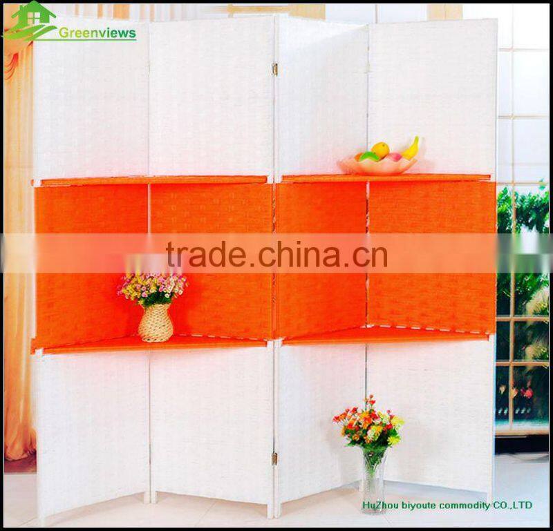 Wooden antique room screen folding screen custom acrylic folding screen / clear plastic screen/soundproof room divider ,GVSD034