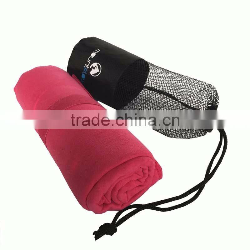 Microfiber outdoor travel towel for backpacking cool sport towel hiking sports towel