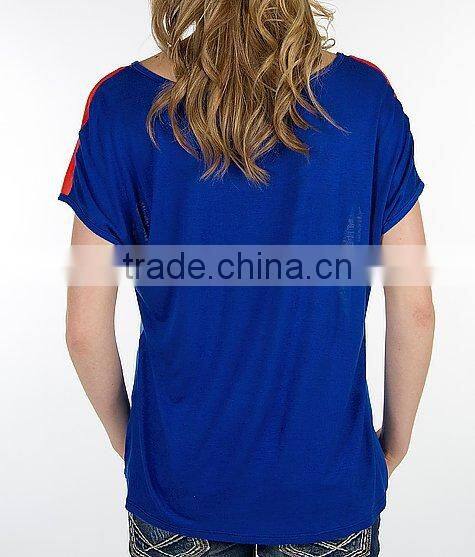 2014 tie dye t-shirts wholesale from india OEM short sleeve black white blue coral tie dye shirt
