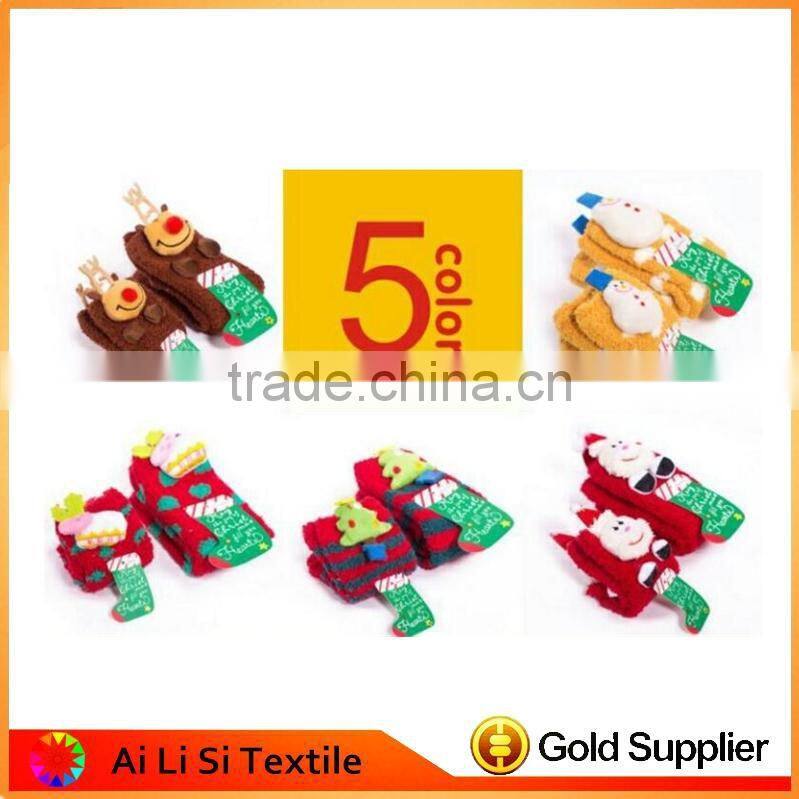 Wholesale Christmas Slipper Socks, Slipper Socks With Rubber Sole,Kids Christmas Socks