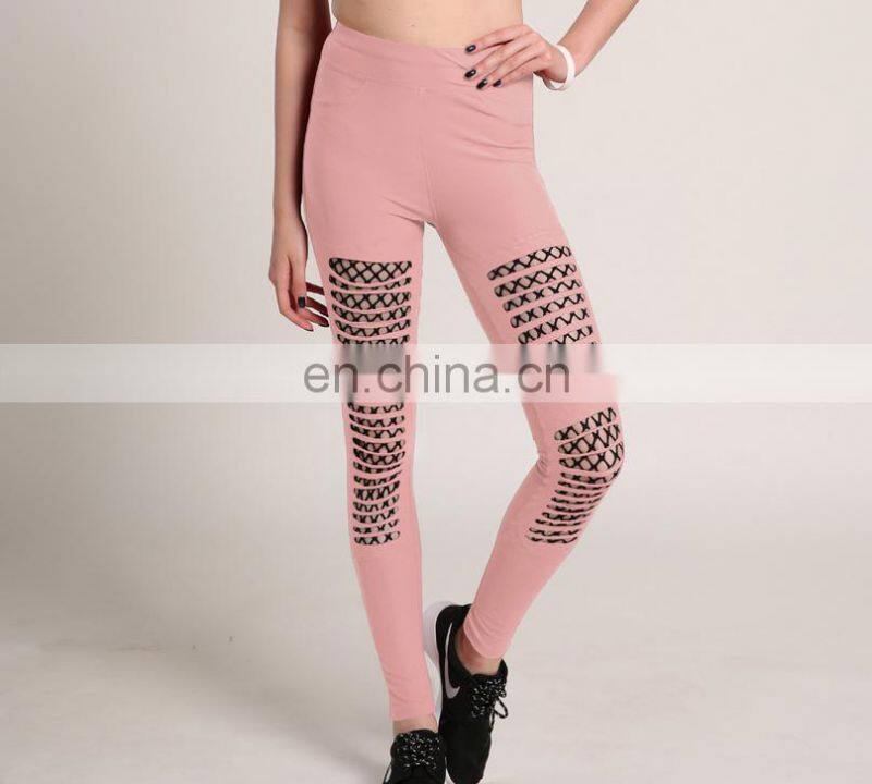 Cheap clothes sports womens yoga pants custom mesh crossfit leggings OEM manufacturer
