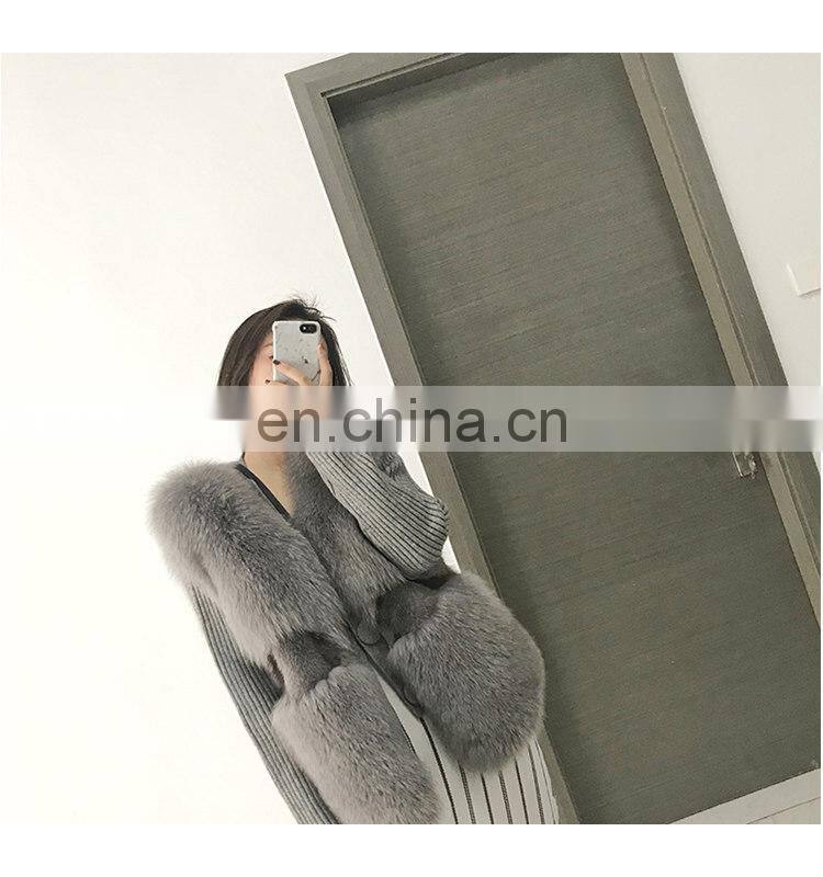 Wholesale New Fashion OEM Factory Real Fox Fur Vest/Coat for Women