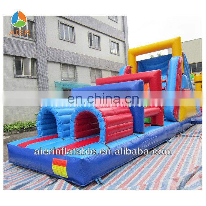 Hot sale kids outdoor game Inflatable slide Inflatable Obstacle Course