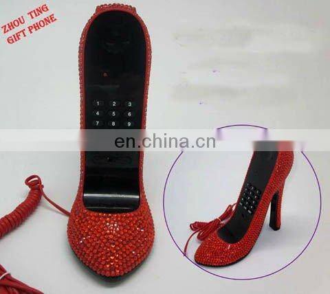 Diamond high-heeled shoe phone