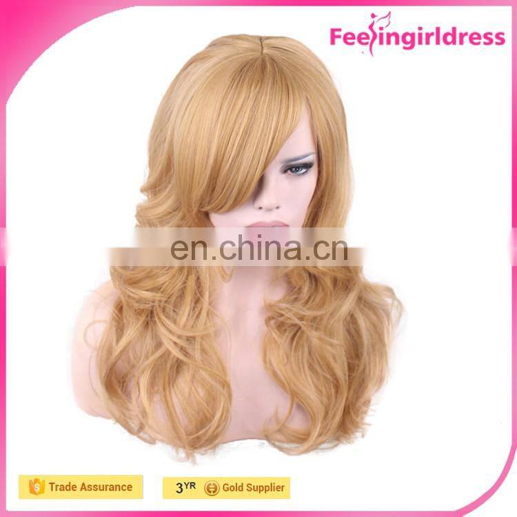 Cheap Curly Blonde 65cm Hair Wig