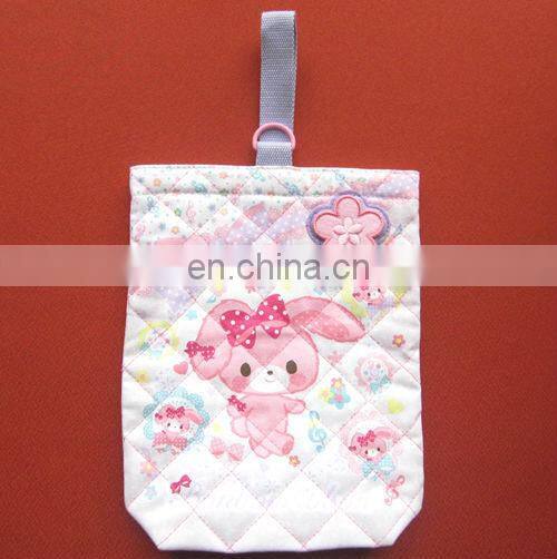 cute kitty foldable lunch bag cartoon drawstring bag portable gift bag shopping bag shoulder bag recycling handled nylon bag