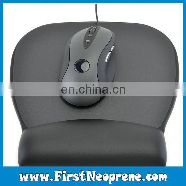 Plain Black Color Humanized Design Mouse Pad Wrist release