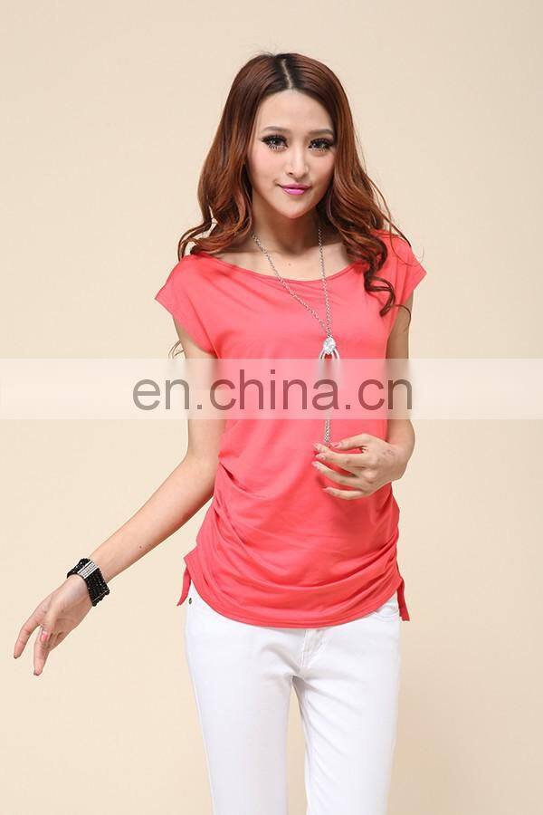 Trade assurance Yihao fashion leisure t-shirts wholesale 2015 women long t-shirts