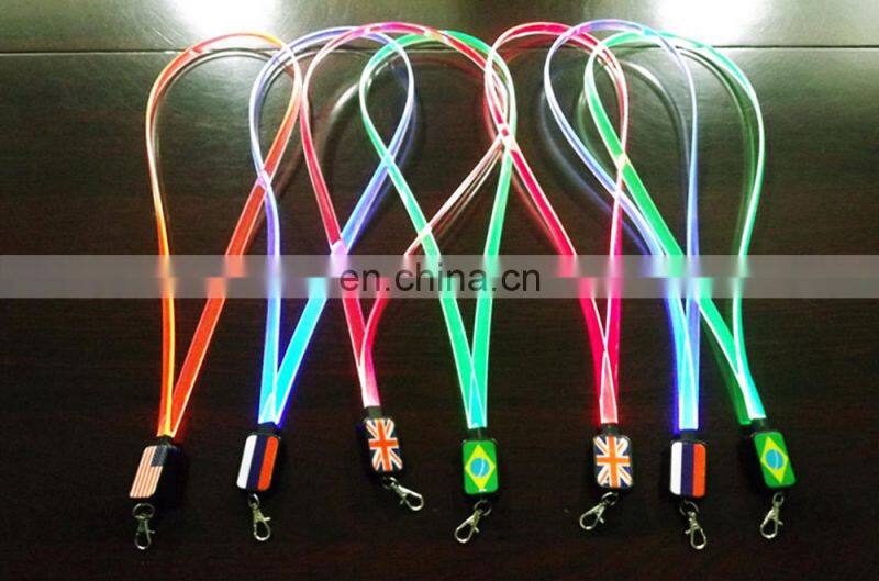 NEW party LED lanyard led flashing lanyards led flashlight necklace