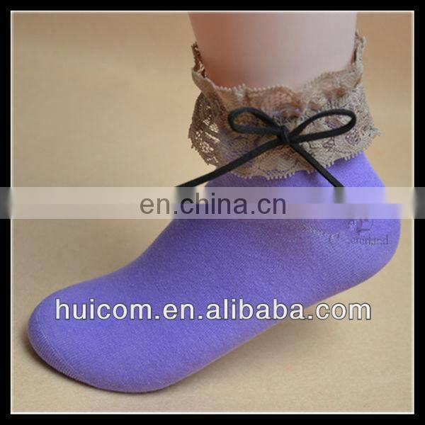 white lace sock