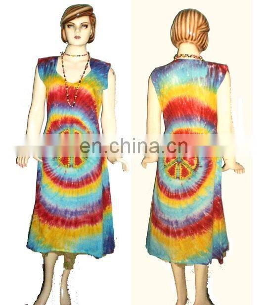Tie dye Women long dress