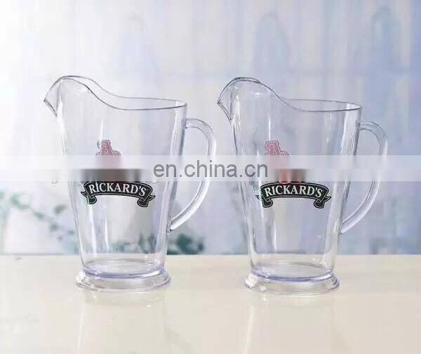 low price Standard high quality portable clear water pitcher