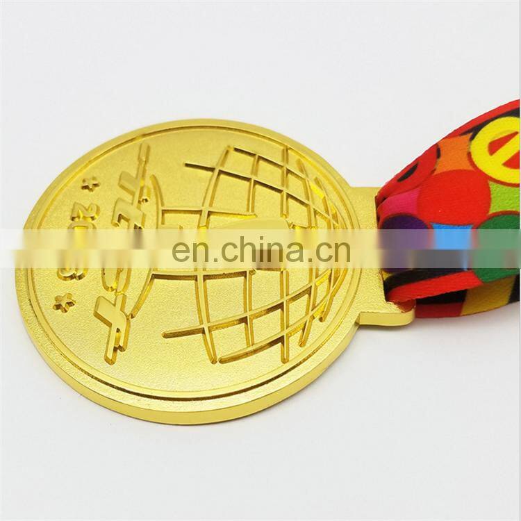 rose gold painted pink color women marathon medal