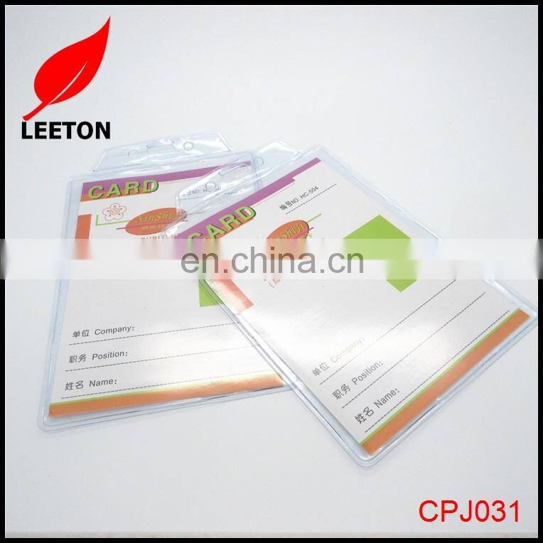 Factory custom PVC waterproof exhibition ID card holder