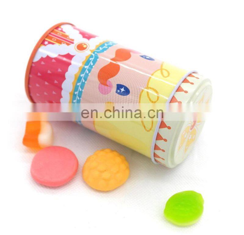 Custom food grade small round candy tin box wholesale
