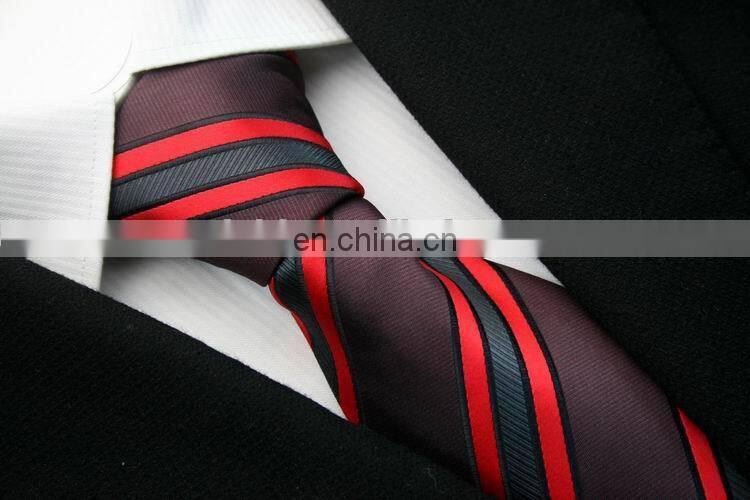 Men's Fashion Striped Skinny Ties Men Business Polyester Slim Necktie Custom High Quality Brand Factory Neck Tie Cheap Price