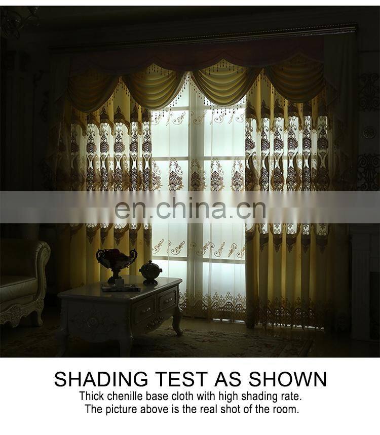 best quality wholesale sheer embroidery fabric curtain