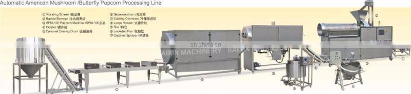 automatic american popcorn pop corn making machine