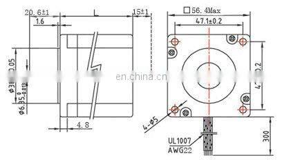 0.9 degree 57mm nema 23 stepper motor catalogue