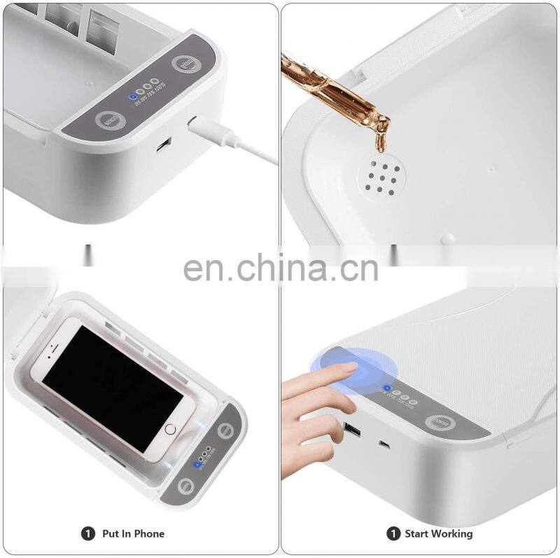 Available disinfection box for mobile phones, jewelry, beauty tools, multifunctional UV disinfection box