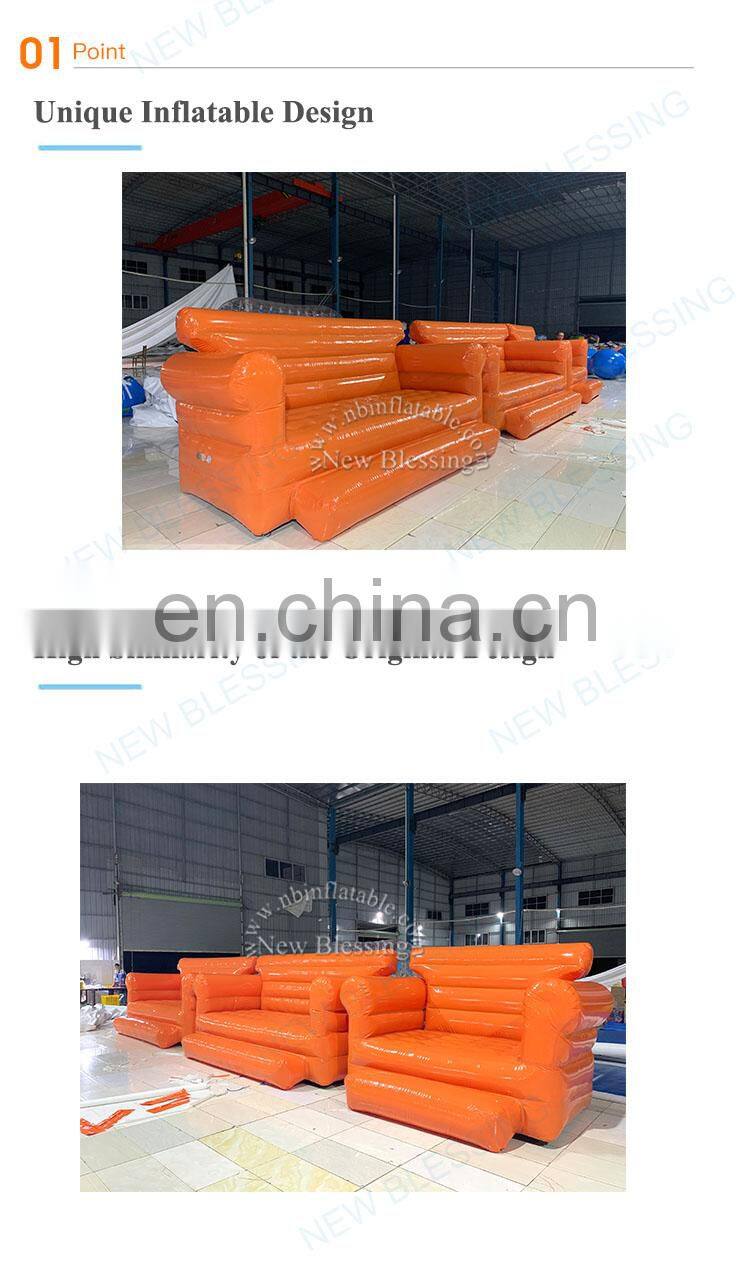 Customized hot sale inflatable waterproof  air lounge sofa bed Inflatable furniture