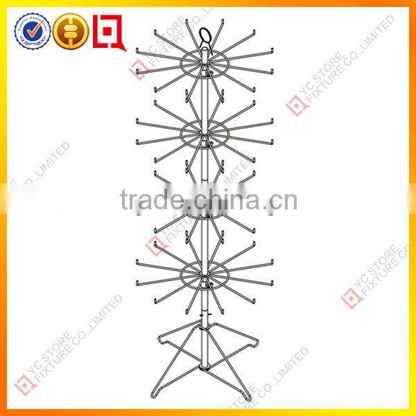 6 Hooks Metal Spinner Socks Display Stands