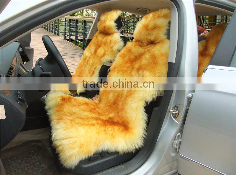fashion desion sheepskin fur car seat cover wholesale