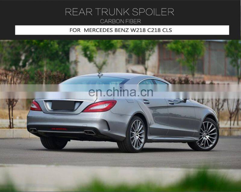 Carbon Fiber Rear Trunk Spoiler Wing for Mercedes Benz W218 CLS 2012-2017
