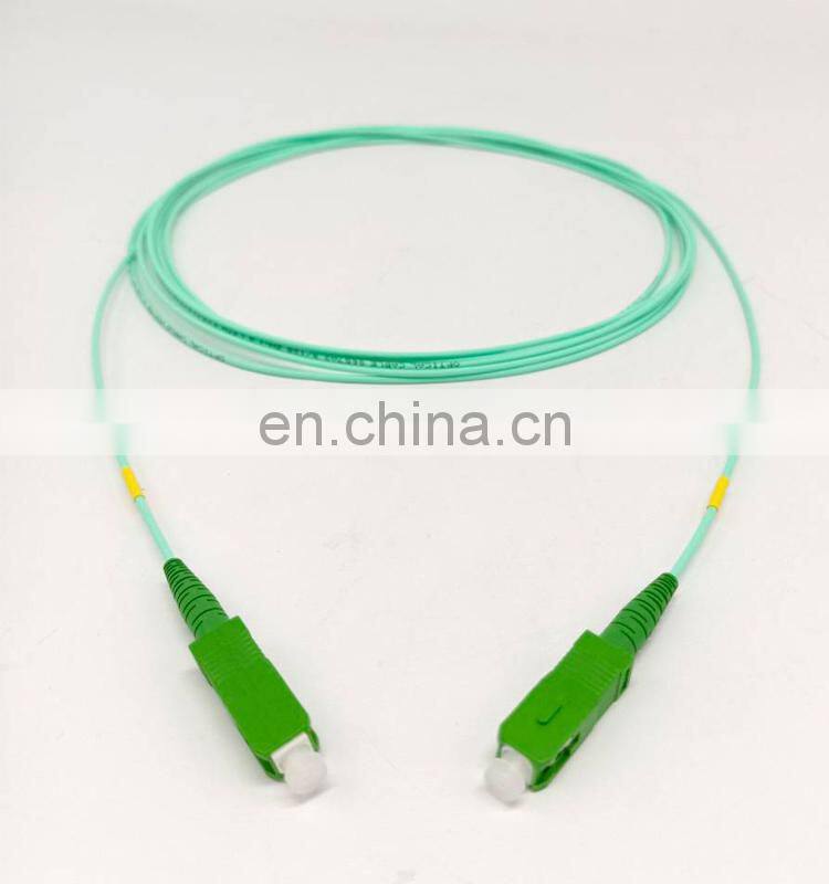 1.6mm 2.0mm sm aqua patch cable 9/125 sc/apc to sc/apc 1.5m 3.5m white simplex optical fiber patch cord